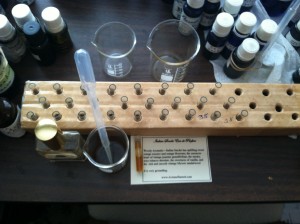 Filling Perfume Sample Vials