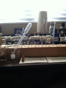 Making perfume sample vials